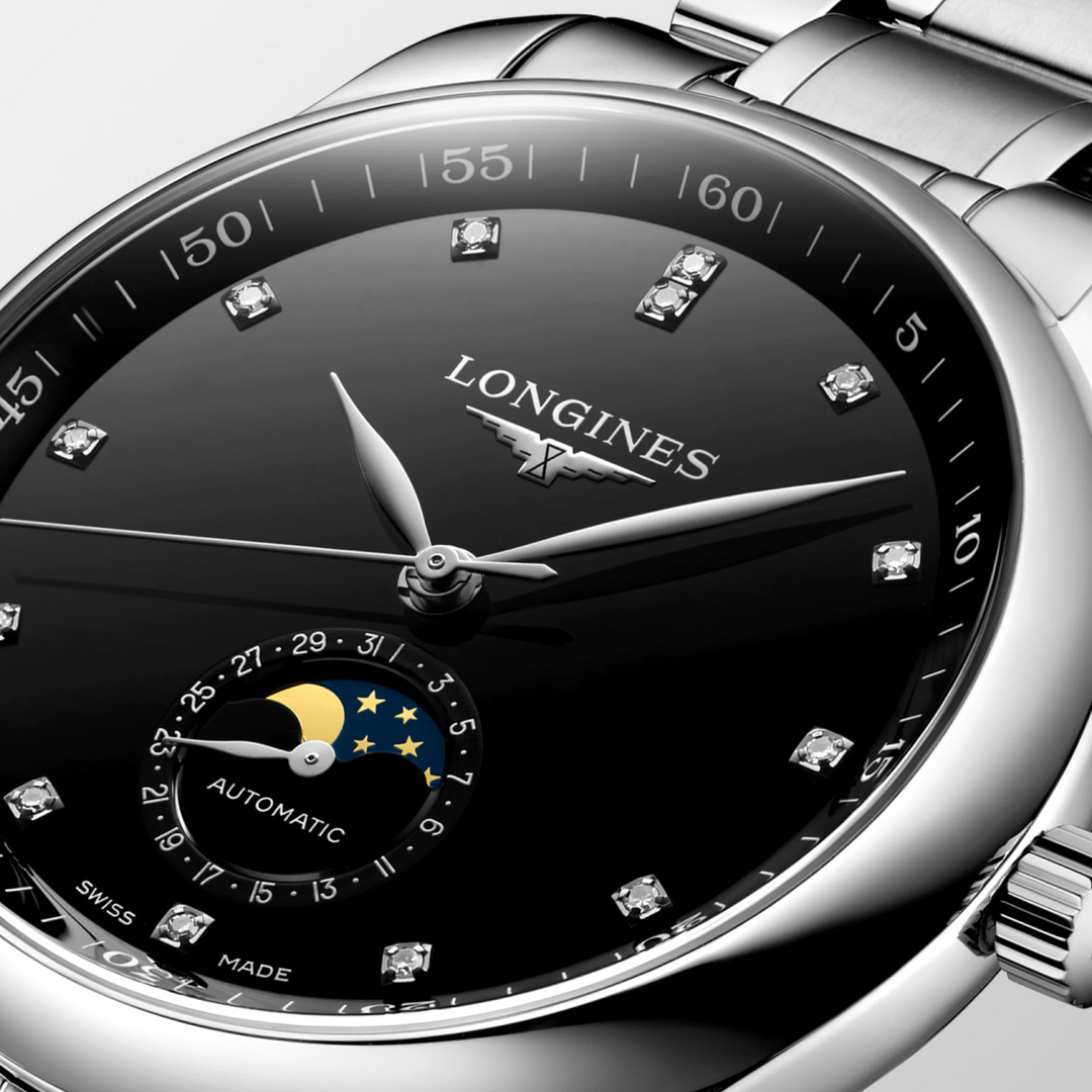 Master Collection Moonphase Black Dial 40MM Watch