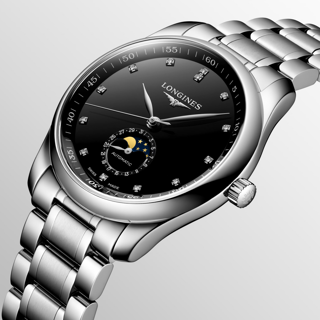 Master Collection Moonphase Black Dial 40MM Watch