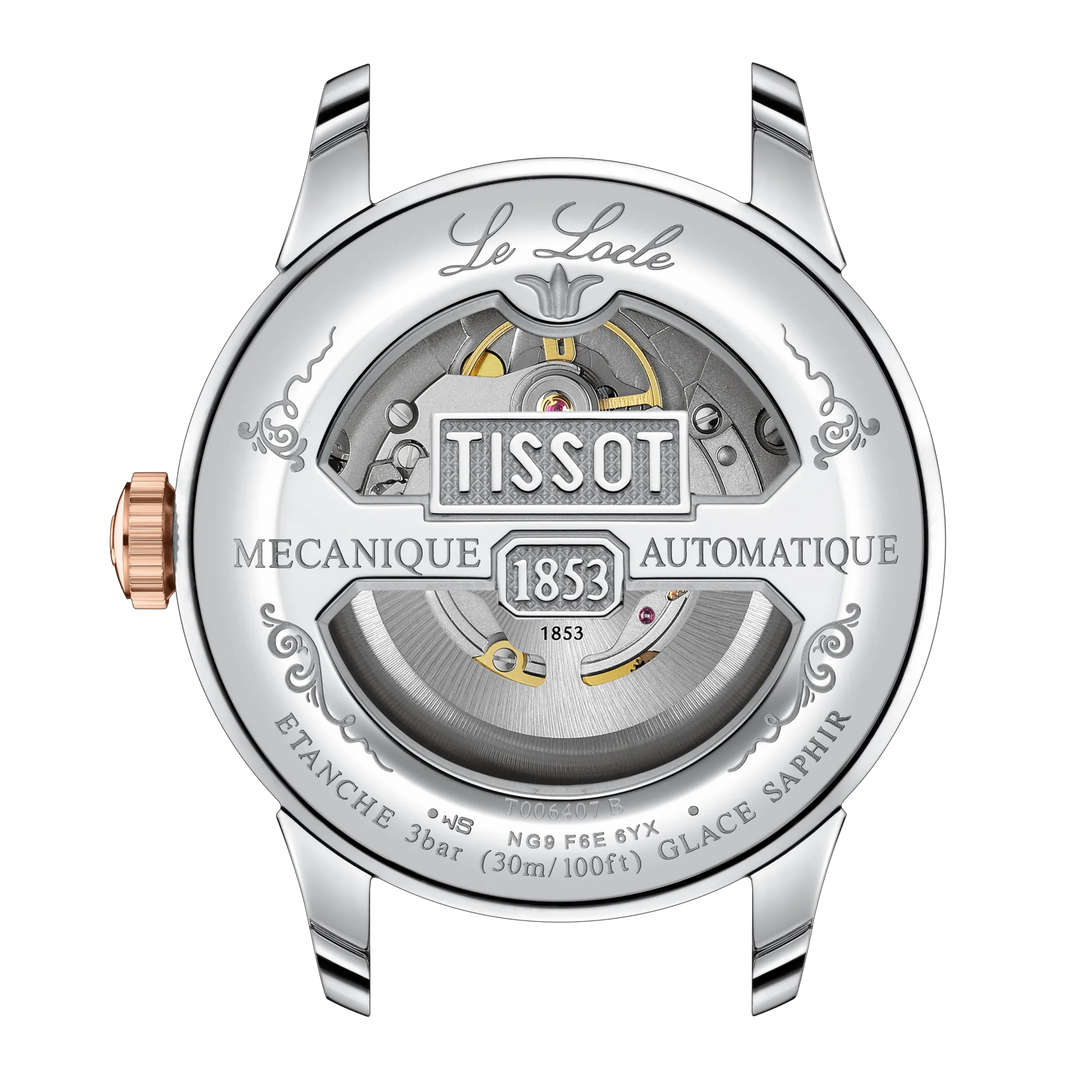 Le Locle 39MM Powermatic 80 Steel and Rose PVD Watch