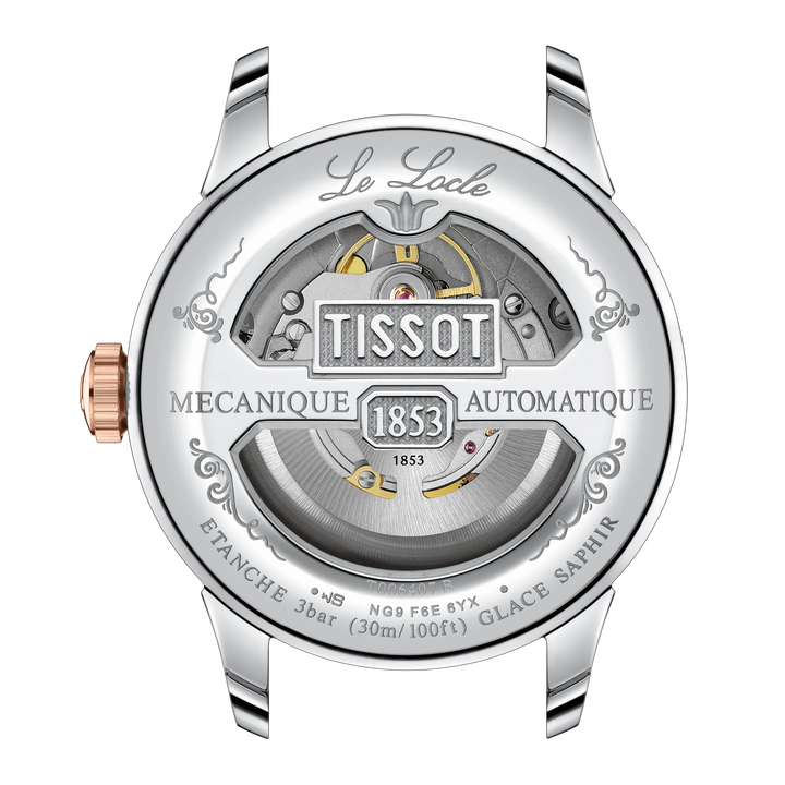 Le Locle 39MM Powermatic 80 Steel and Rose PVD Watch