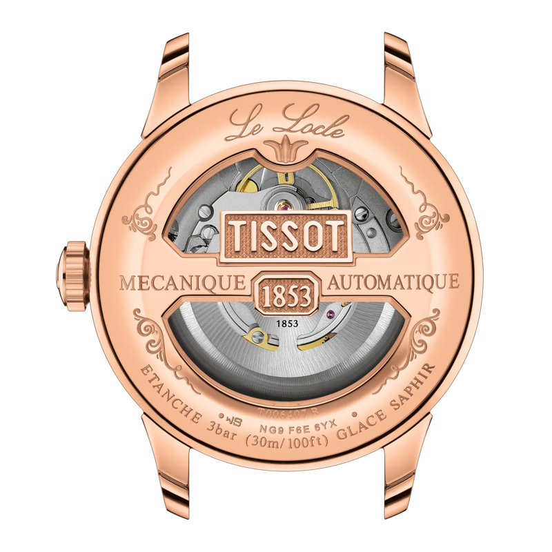 Le Locle 39MM Powermatic 80 Rose Gold PVD Coating Watch
