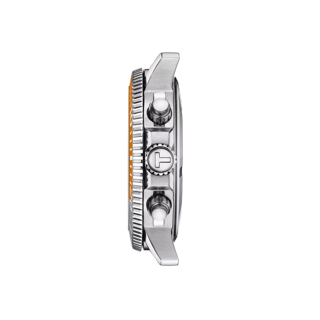 Seastar 1000 Chronograph 45.5MM Grey/Orange Bezel Watch