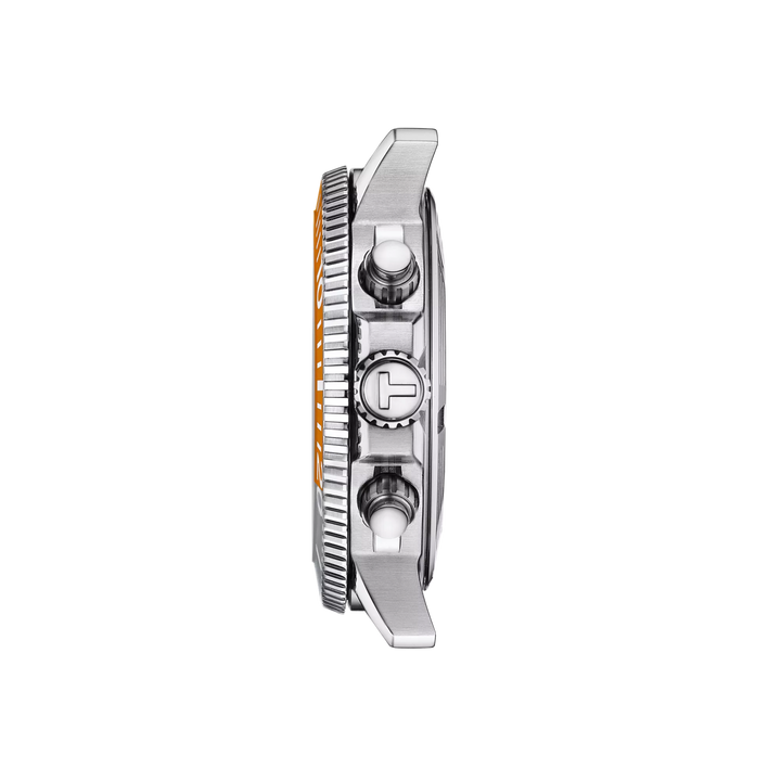 Seastar 1000 Chronograph 45.5MM Grey/Orange Bezel Watch