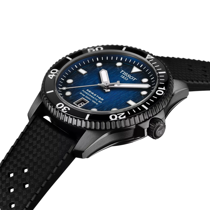Seastar 1000 Powermatic 80 Graded Blue-Black 40MM Watch