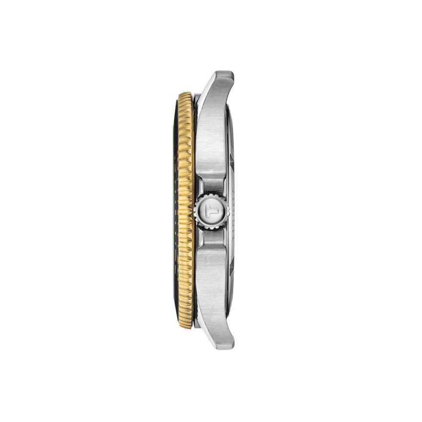 Seastar 1000 40MM Black Dial, Two Tone Watch