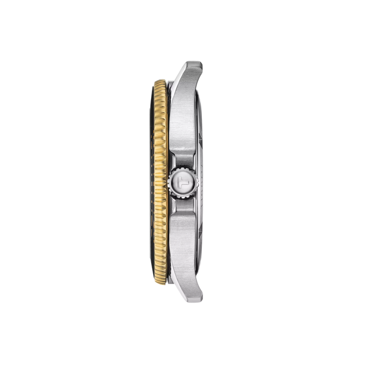 Seastar 1000 40MM Black Dial, Two Tone Watch