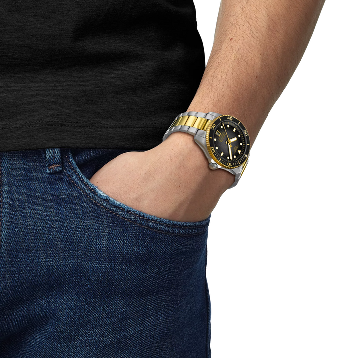 Seastar 1000 Powermatic 80 40MM Steel/Gold Watch