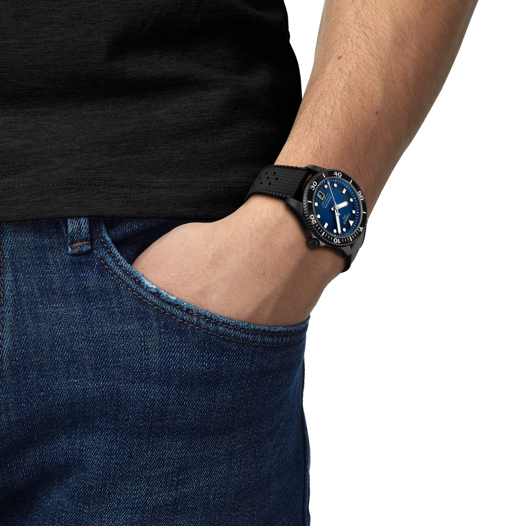Seastar 1000 Powermatic 80 Graded Blue-Black 40MM Watch