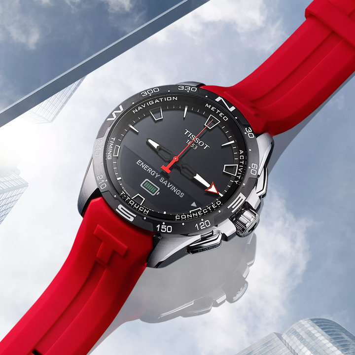 T-Touch Connect Solar 47MM Red/Titanium Watch