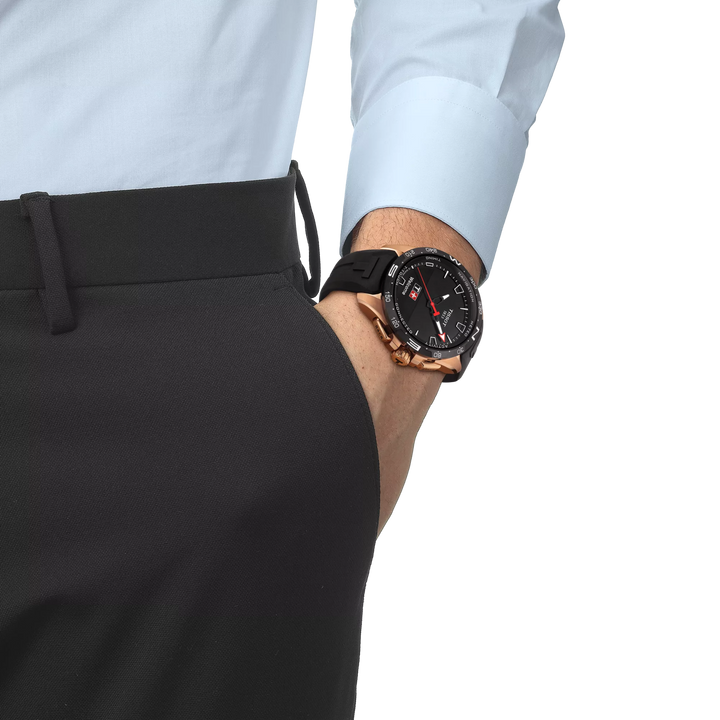 T-Touch Connect Solar 47MM Rose Gold Watch