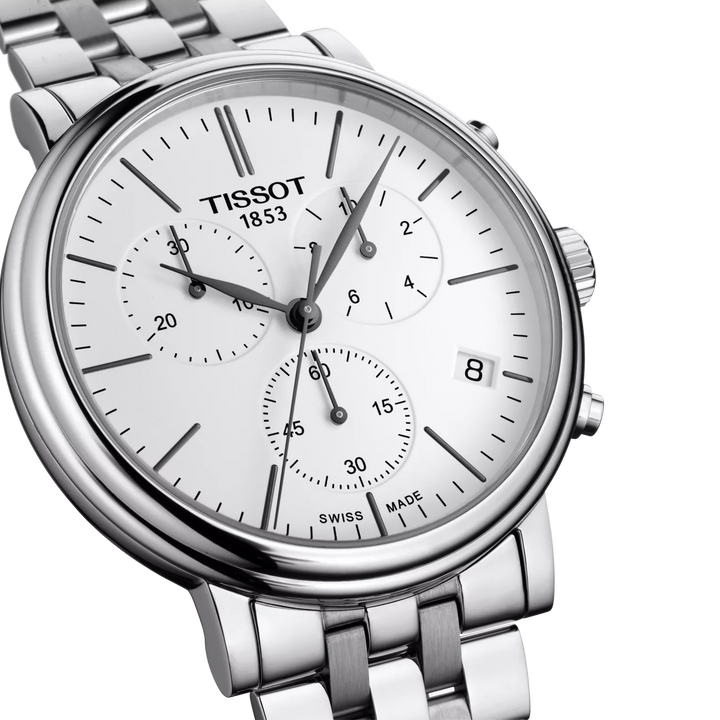 Carson Premium Chronograph 40MM White Watch