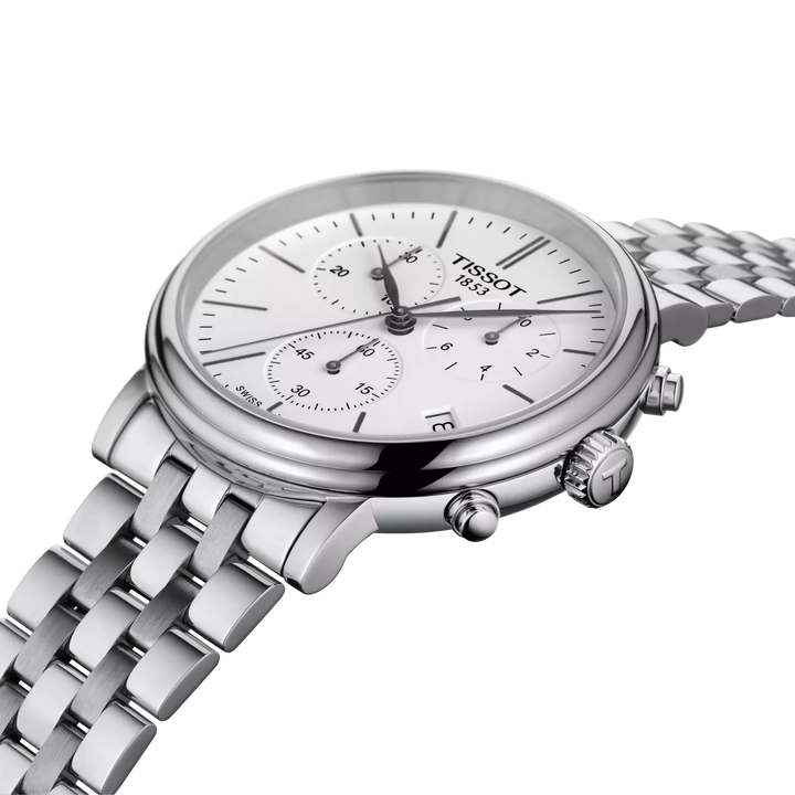Carson Premium Chronograph 40MM White Watch