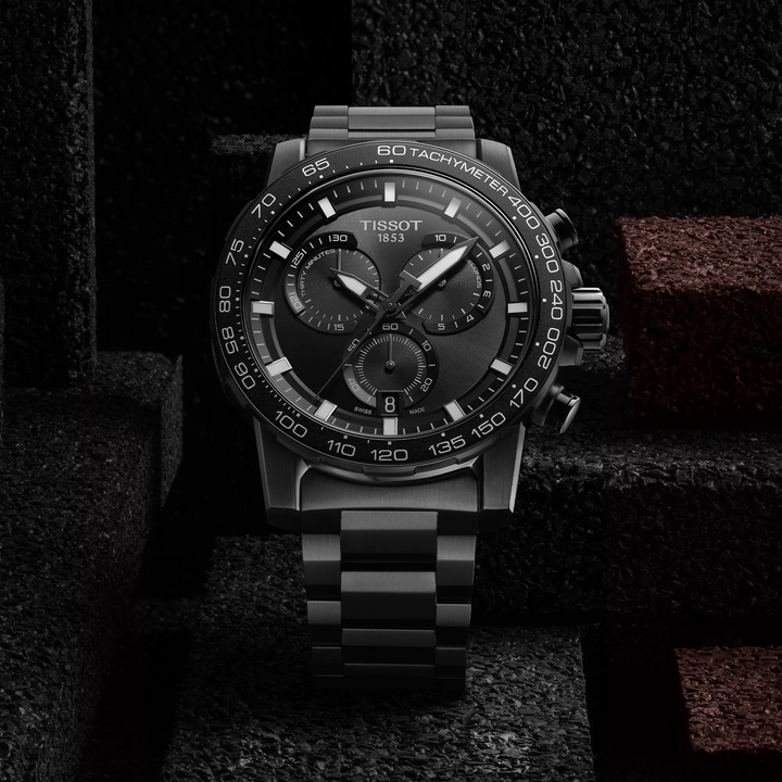 Supersport Chrono 45.5MM Black PVD Watch