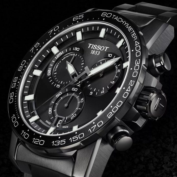 Supersport Chrono 45.5MM Black PVD Watch