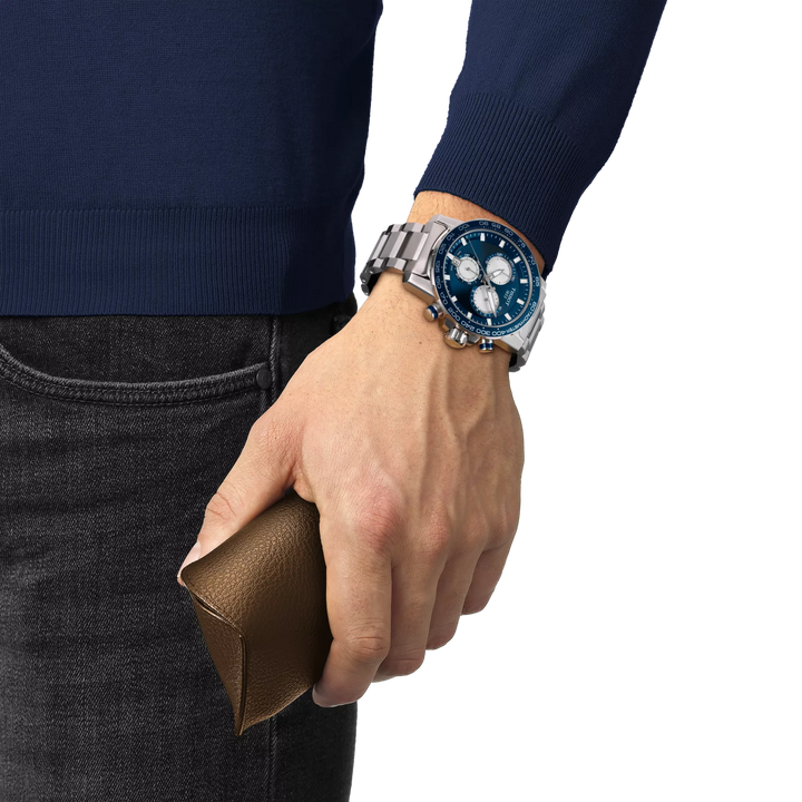 Supersport Chrono 45.5MM Blue Watch