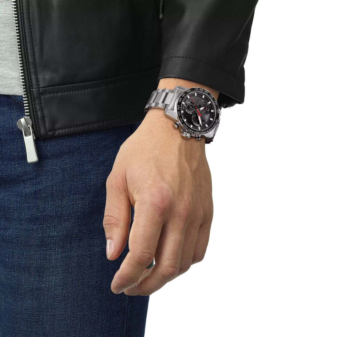 Supersport Chrono 45.5MM Black Stainless Steel Watch