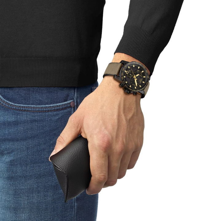 Supersport Chrono45.5MM Black/Beige Watch