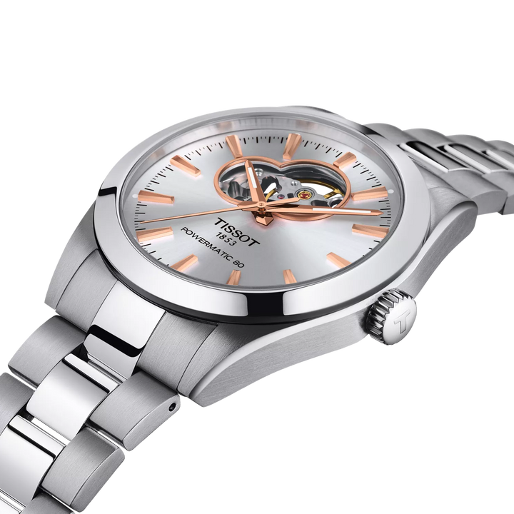 Gentleman Automatic Open Heart 40MM Steel Watch