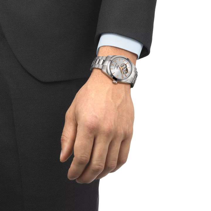 Gentleman Automatic Open Heart 40MM Steel Watch