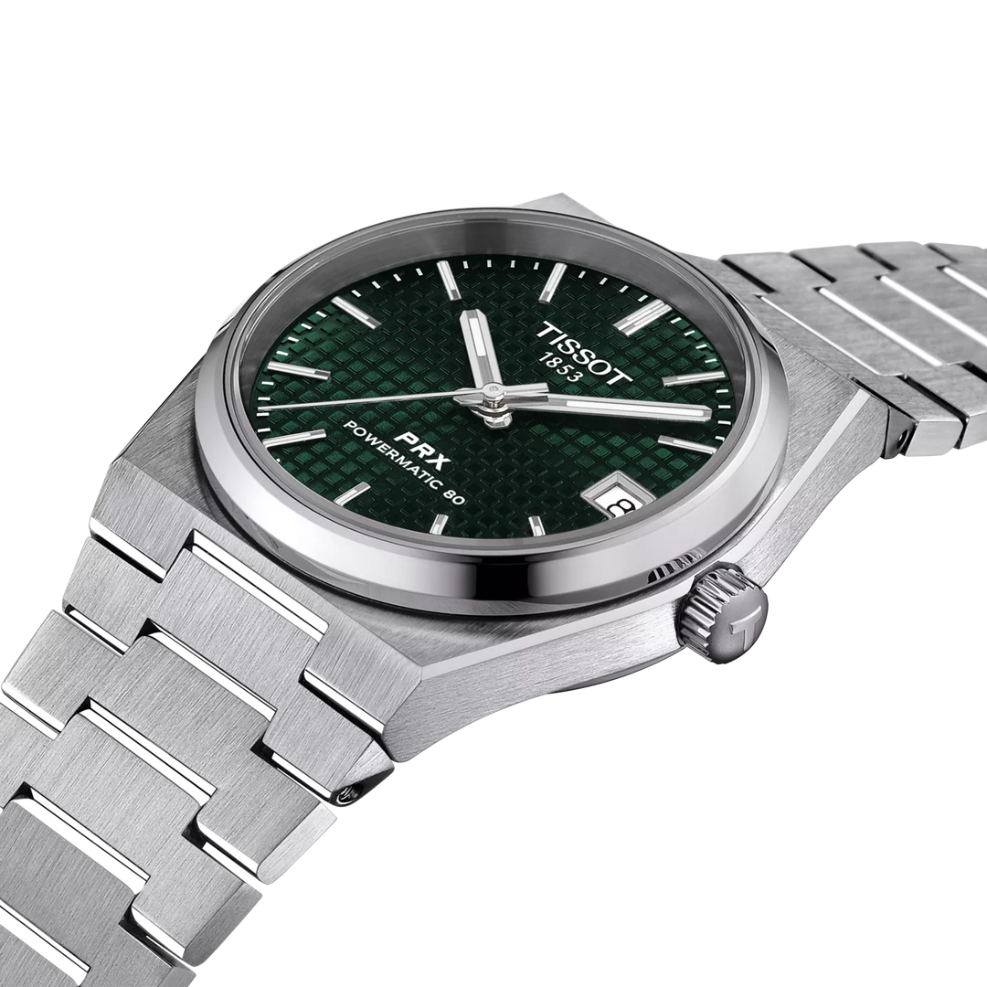 PRX Powermatic 80 Green Waffle 35MM Watch