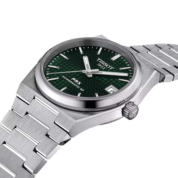 PRX Powermatic 80 Green Waffle 35MM Watch