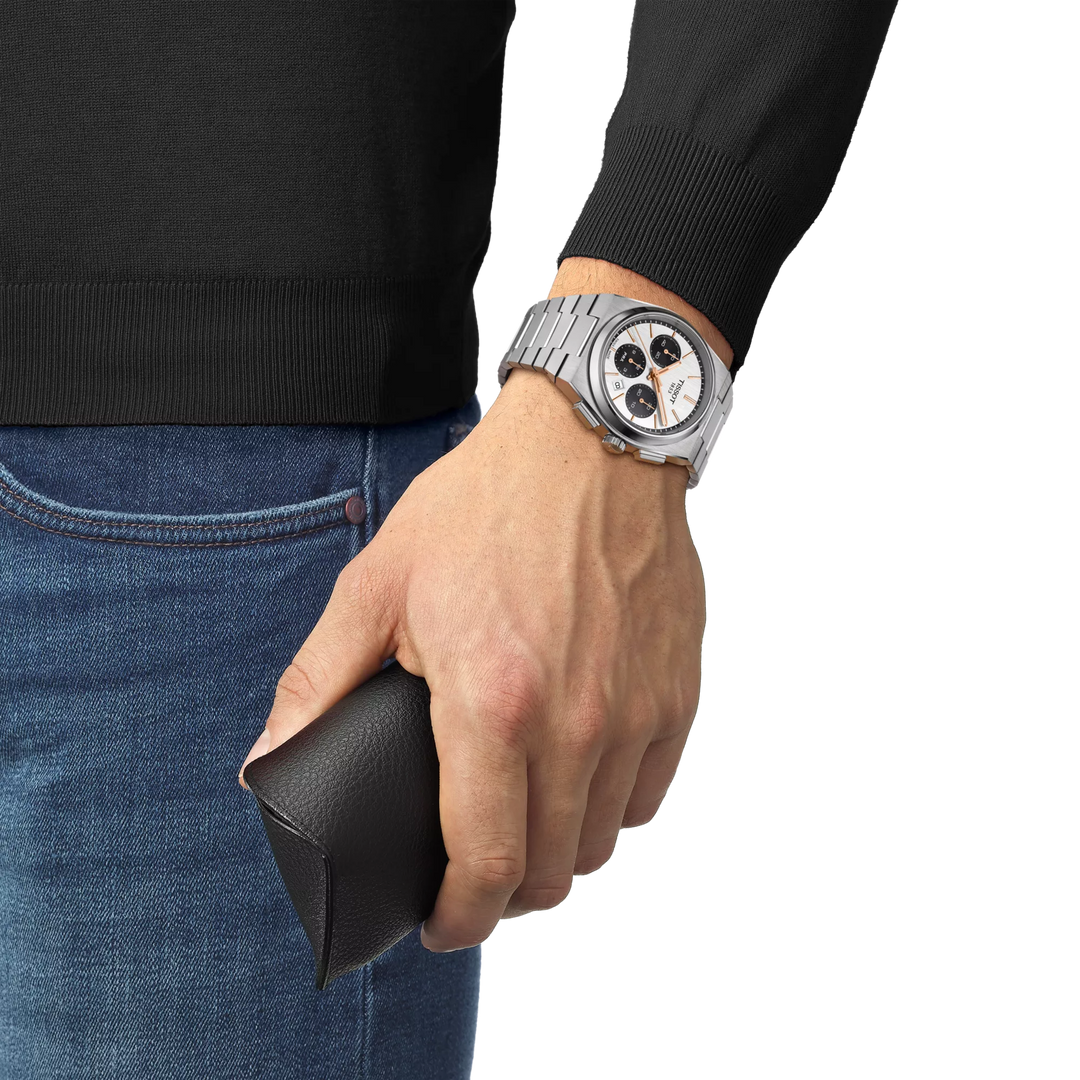 PRX Automatic Chronograph White/Black 42MM Watch