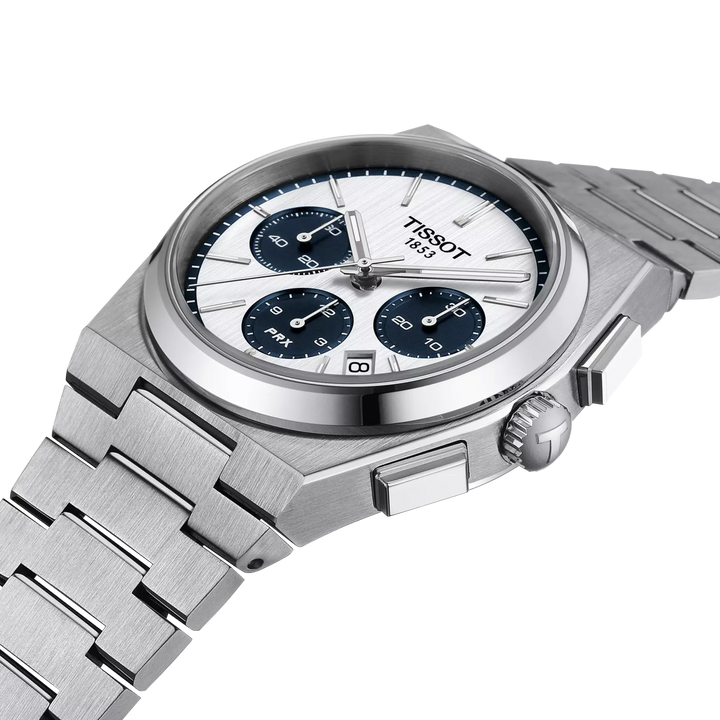 PRX Automatic Chronograph White/Blue 42MM Watch