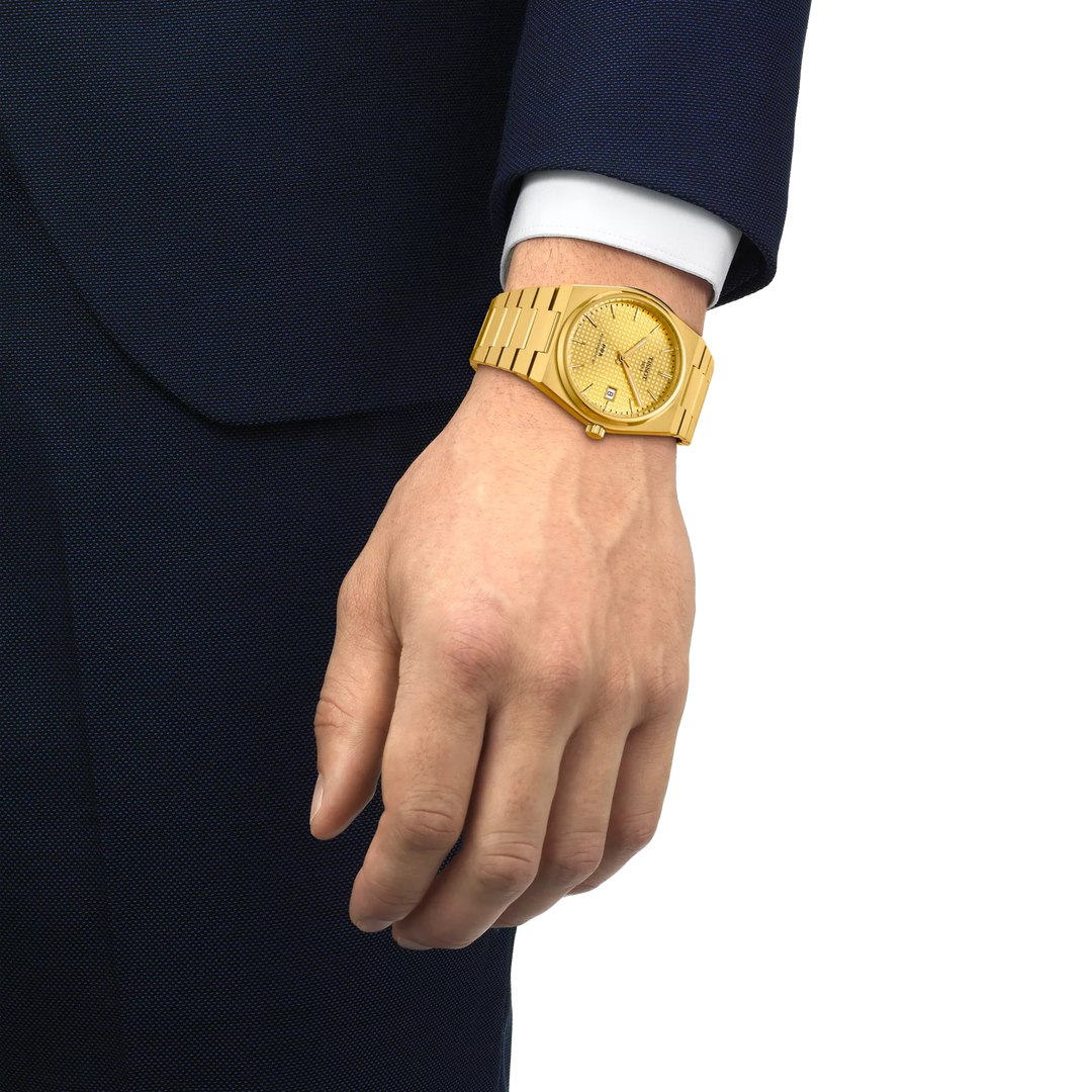PRX Powermatic 80 Yellow Waffle 40MM Watch