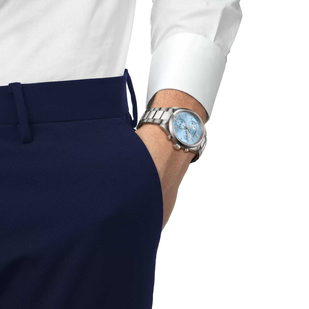 PR 100 Chronograph 40MM Light Blue Watch