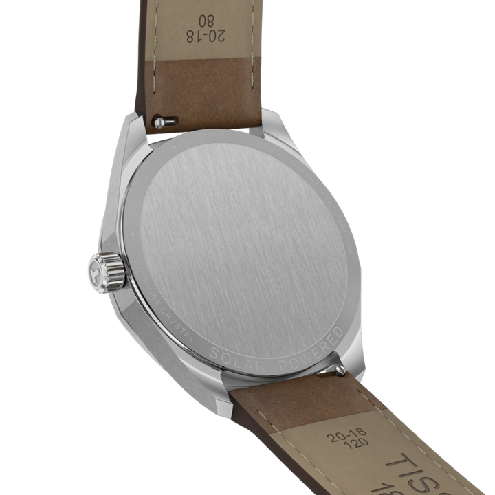 PR 100 Solar Quartz with Brown Strap 39MM Watch