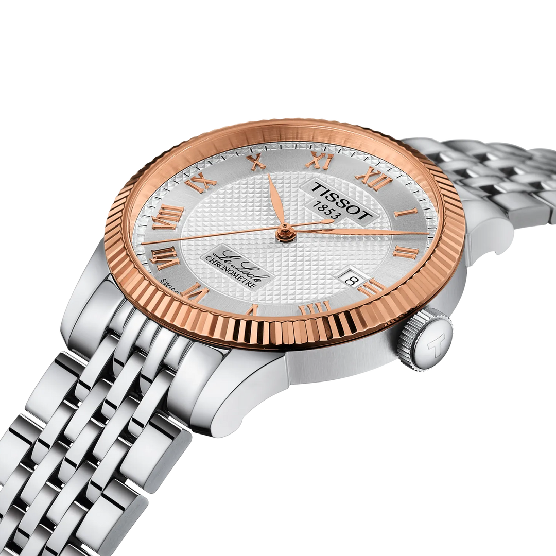 Le Locle COSC 39MM 18K Gold Bezel Watch