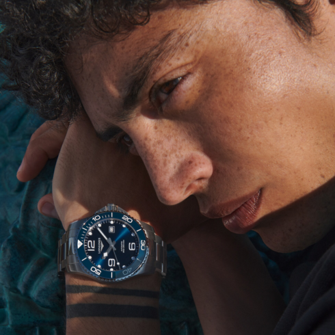 Hydroconquest Stainless Steel/Blue 43MM Watch