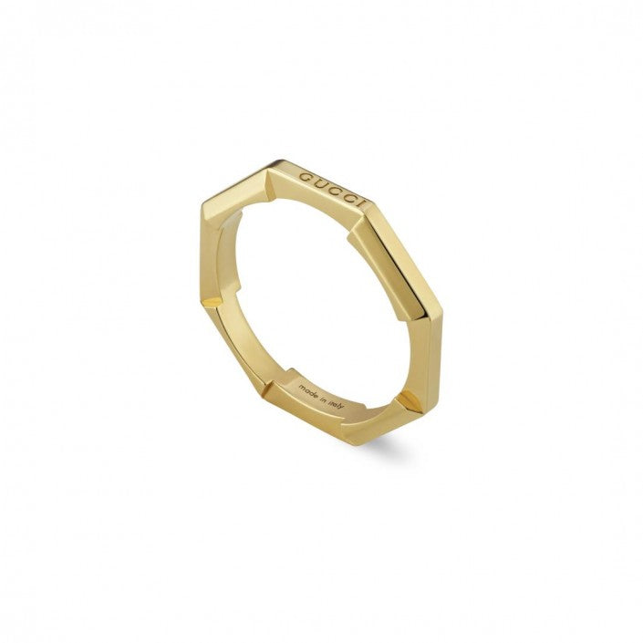 Link To Love Mirror Finish Gold Ring