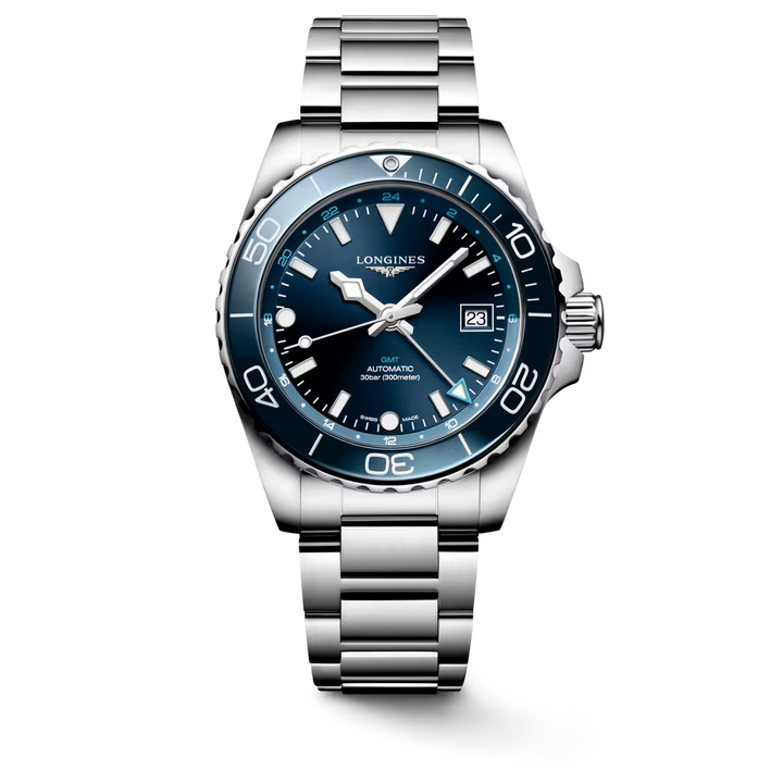 Hydroconquest GMT Blue Dial/Bezel 41MM Watch