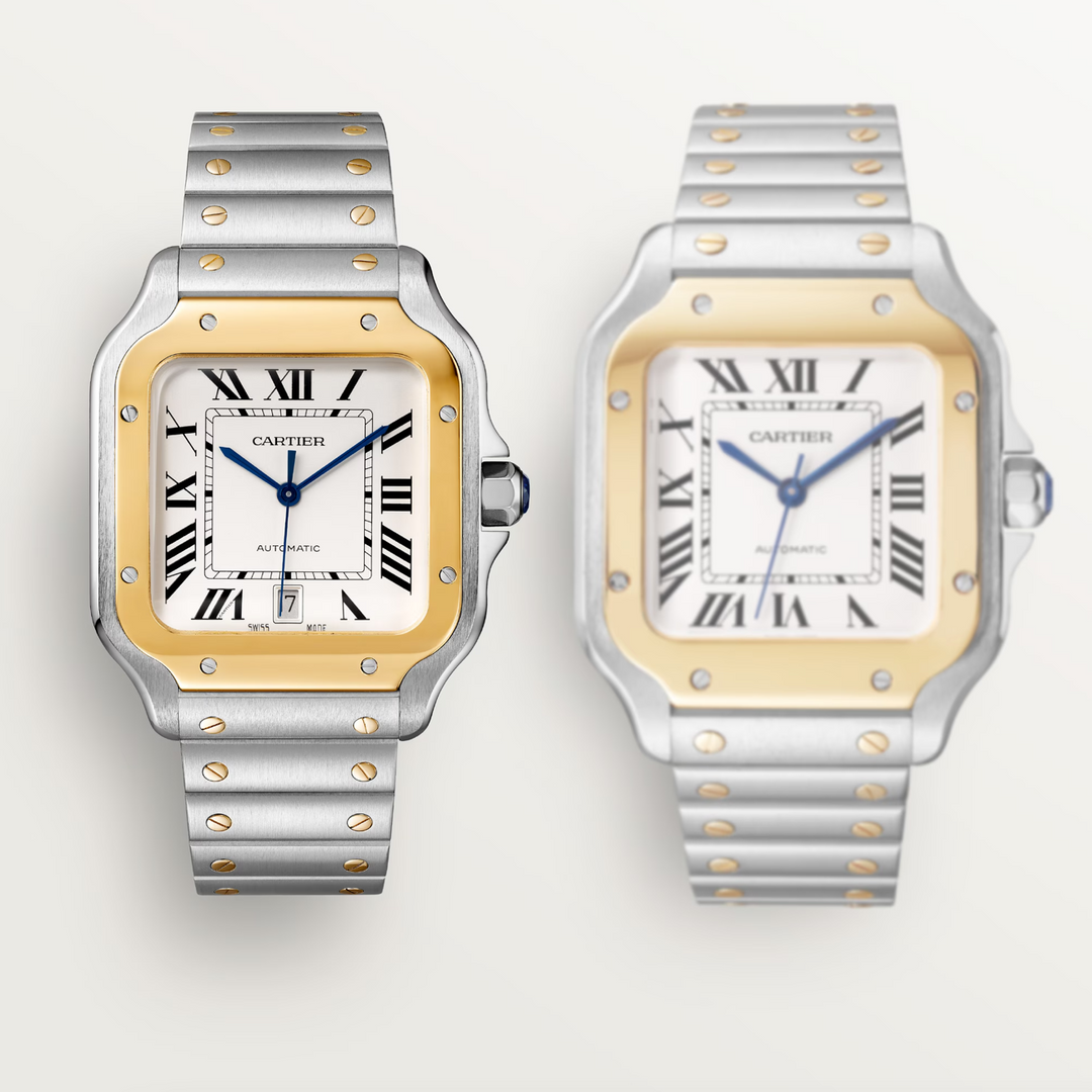 Santos Steel and Yellow Gold Medium Model