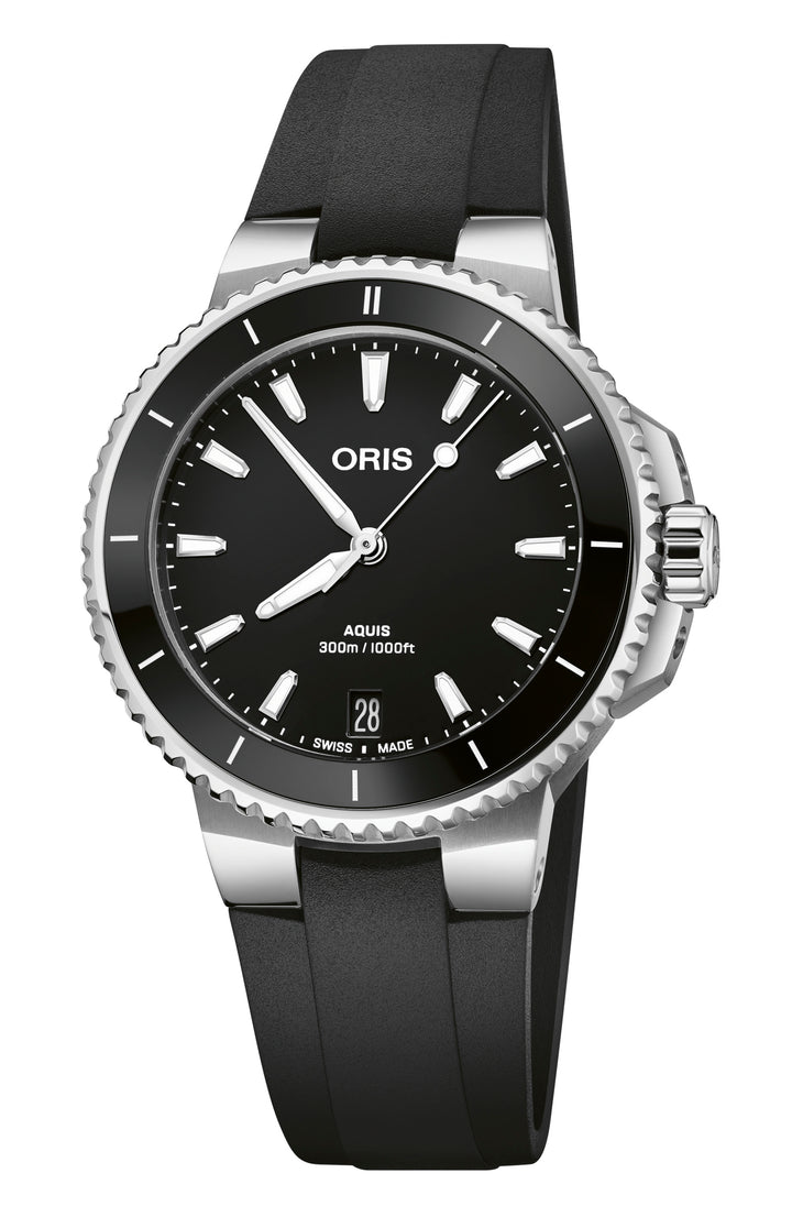 Aquis Date Black 36.5MM Watch