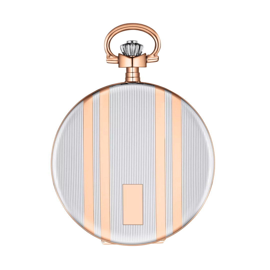 Savonette Steel and Rose PVD Pocket Watch
