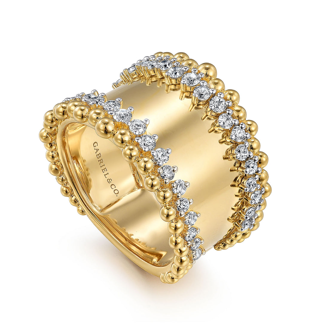 Bujukan Wide Diamond Ring