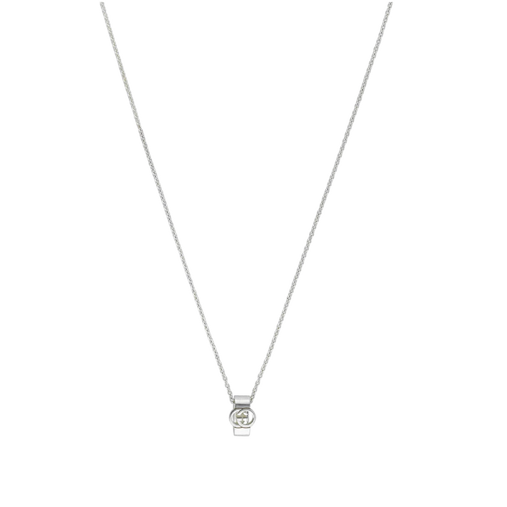 Interlocking G Silver Necklace 60cm