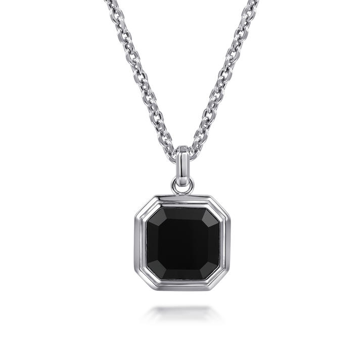 Silver Onyx Pendant