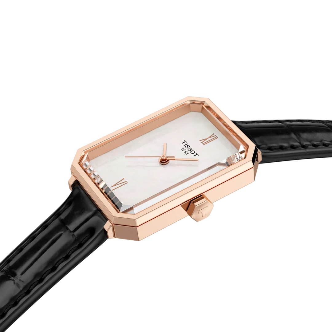 SRV Mother of Pearl and Rose Accents 30MM Watch
