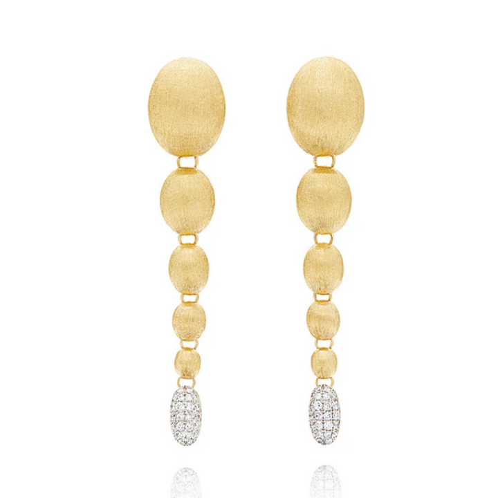 Dancing Gold and Diamond Earrings