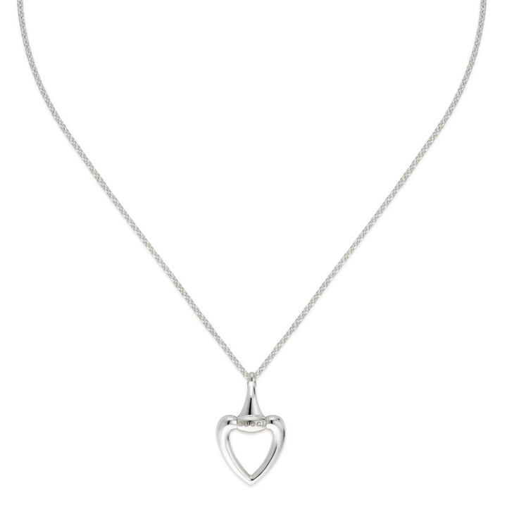 Heart Necklace 45cm Silver