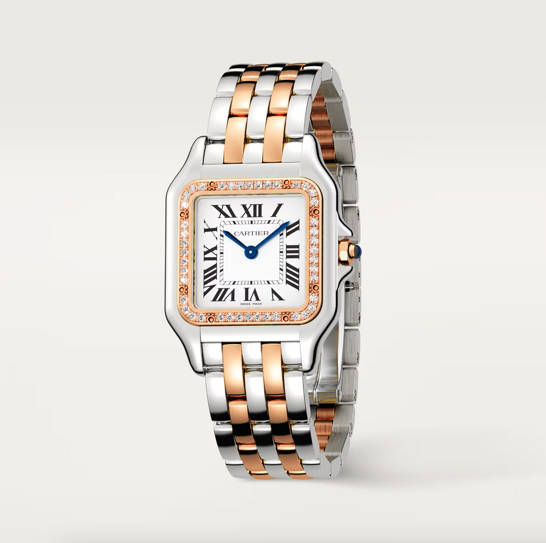 Panthère Steel and Rose Gold Medium Model