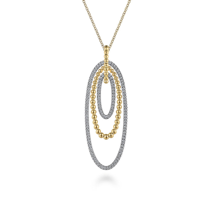 Multi Ovals Diamond Necklace