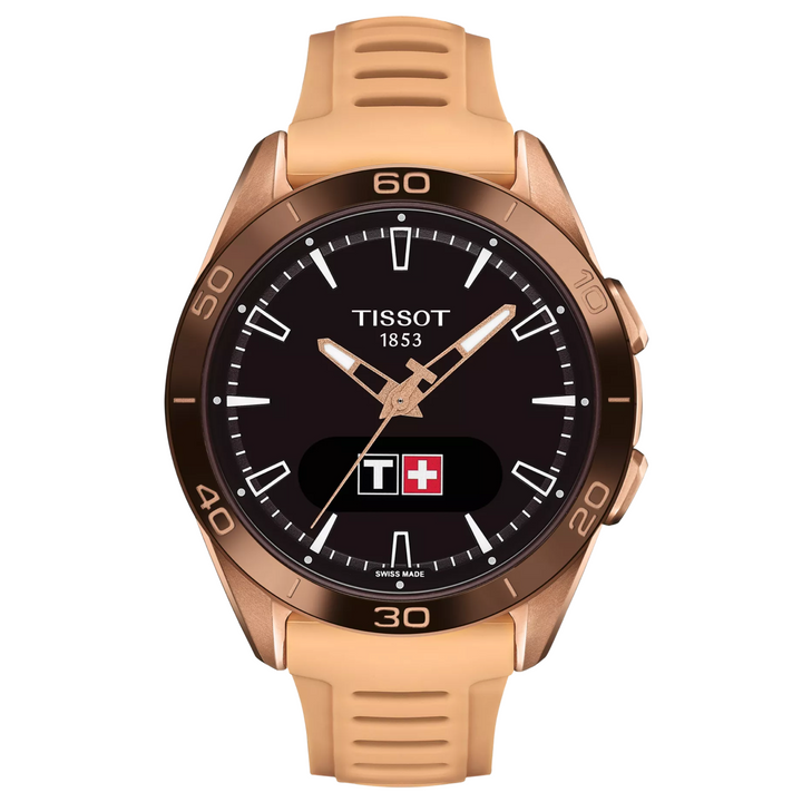 T-Touch Connect Sport Titanium Case Rose Gold PVD 44MM Watch