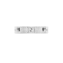 YBC729458001014|GUCCI |ICON |18K White Heart 4mm Ring; size 6.75