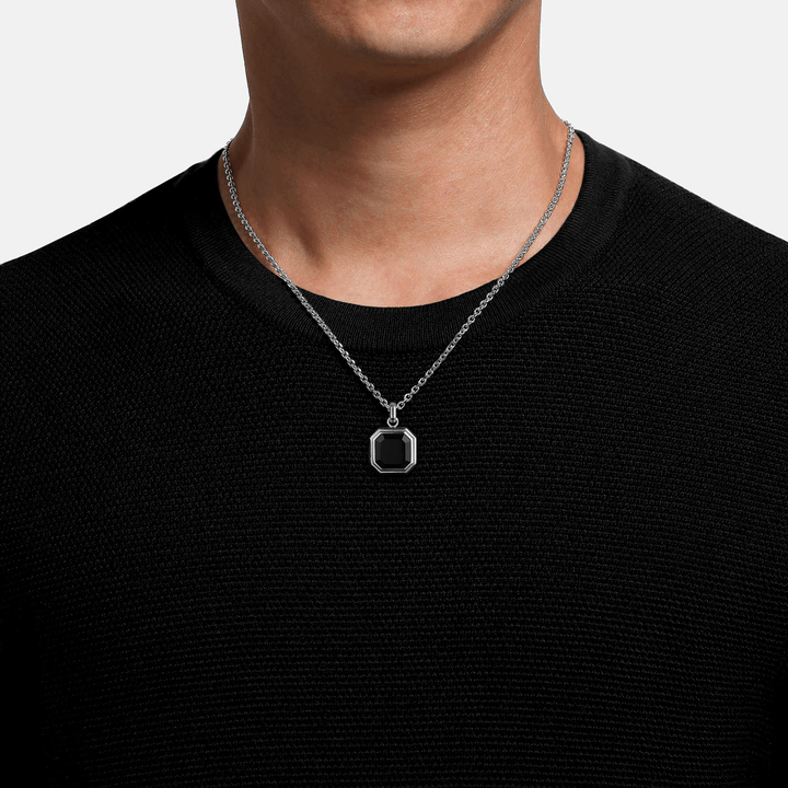 Silver Onyx Pendant