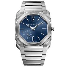 Octo Finissimo Stainless Steel with Blue Dial 40MM Watch