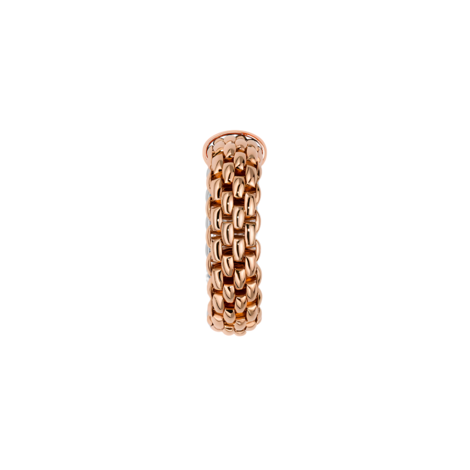 Bicolour Flex'it Rose and White Gold Ring; Medium